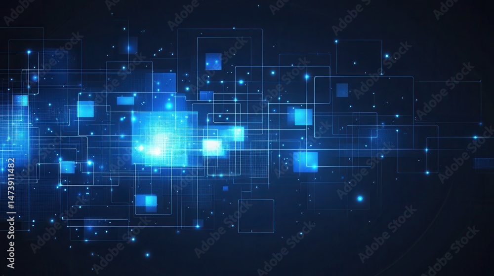 Abstract digital network design Abstract digital network design