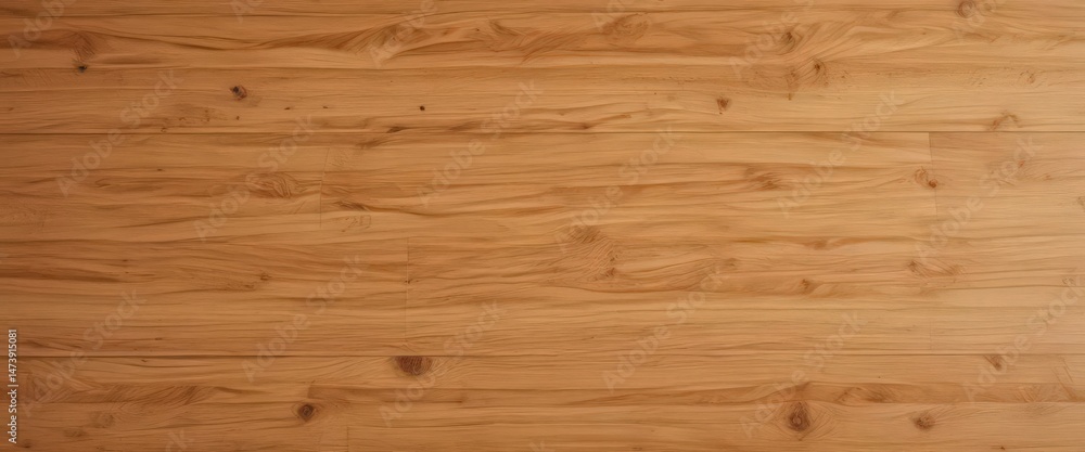 Fototapeta premium Smooth, polished wood surface; warm honey tones, fine grain, smooth texture, honey