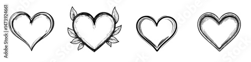 A simple heart line icon is represented as a modern outline sign in linear style, isolated on a white background, symbolizing love and serving as a favorite logo illustration with editable stroke and