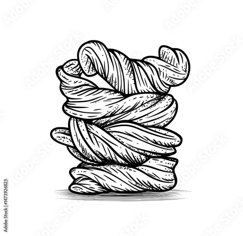 The modern pasta type known as cavatappi is characterized by its distinctive helical tube shape, similar to a corkscrew, and is often used in Italian cuisine