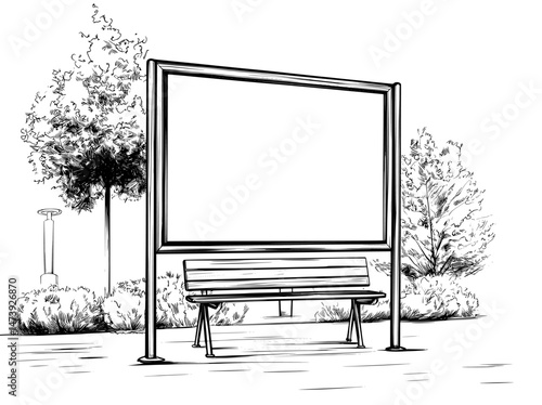 The design of this touch screen kiosk stand mockup is modern and realistic, with 3D elements, white interactive displays, and a focus on versatility and style to enhance user accessibility through
