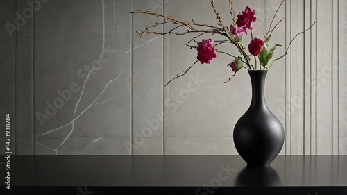 A sleek minimalist composition featuring