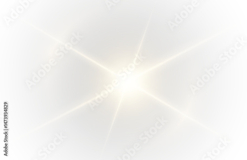Bright sunlight PNG with star shine, space flare, and glowing flash. Use this PNG sparkle for vector light effects or cosmic scenes. A vivid PNG perfect for radiant designs.	