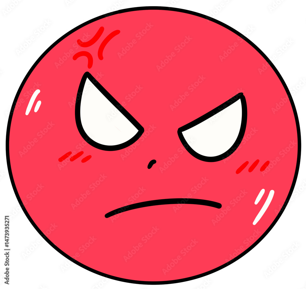 Naklejka premium Face emoji 