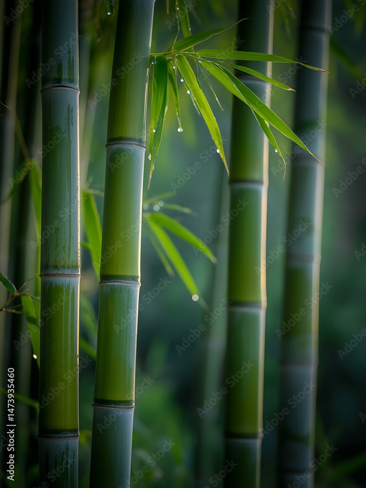 Fototapeta premium green bamboo forest
