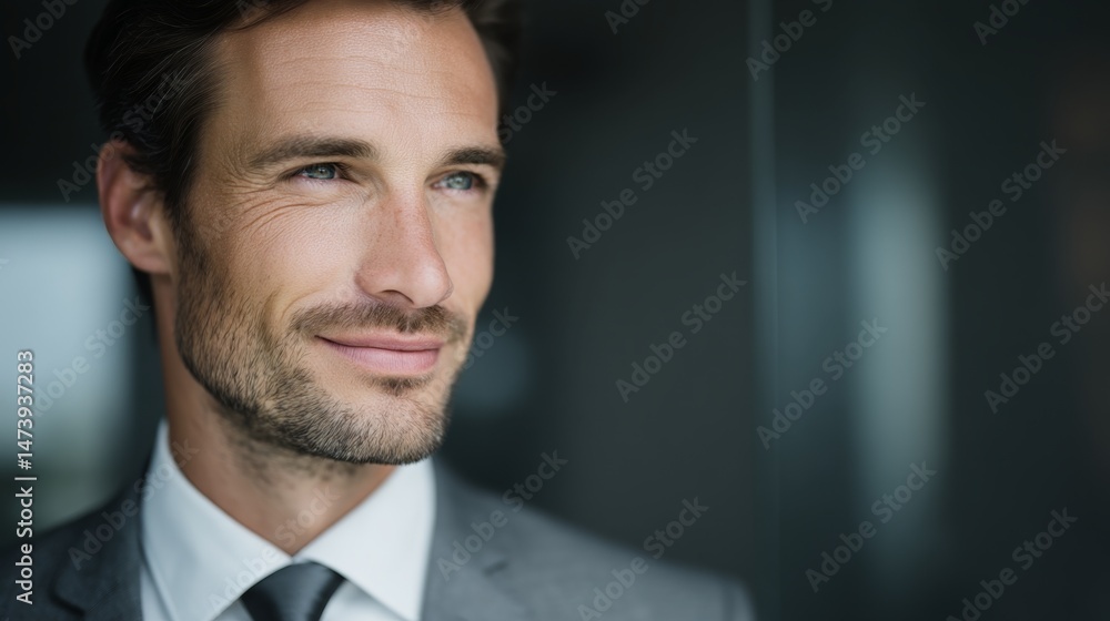 Confident businessman in formal attire, poised and professional. Leadership and success in the modern corporate world. Confident businessman in formal attire, poised and professional. Leadership and success in the modern corporate world.