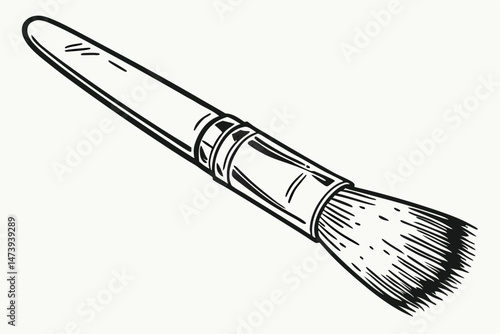 116 detailed close-up fine art photograph of a makeup brush, highly detailed and textured, clean crisp lighting, studio shot, high resolution, sharp focus, professional quality