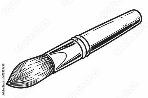 116 detailed close-up fine art photograph of a makeup brush, highly detailed and textured, clean crisp lighting, studio shot, high resolution, sharp focus, professional quality