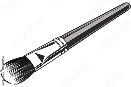 116 detailed close-up fine art photograph of a makeup brush, highly detailed and textured, clean crisp lighting, studio shot, high resolution, sharp focus, professional quality
