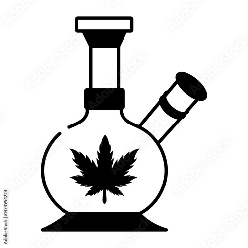 A doodle style icon of vape cartridge 