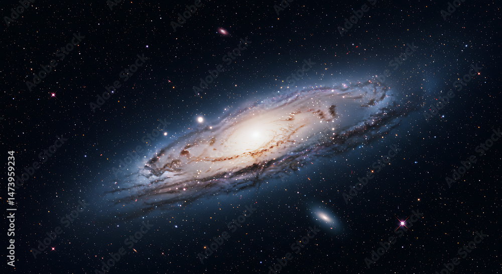 Ethereal Starry Night Sky with Glowing Galaxy Cosmic Universe Background Ethereal Starry Night Sky with Glowing Galaxy Cosmic Universe Background