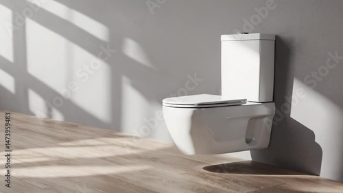 Modern wall mounted toilet design