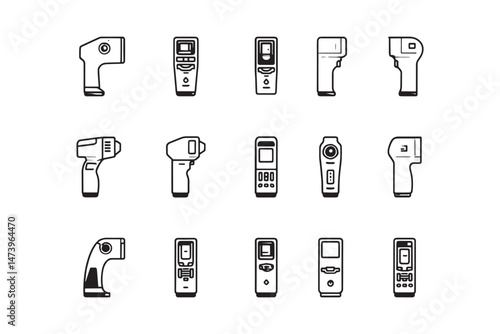 Thermo Scanner Ultra Simple Vector Design