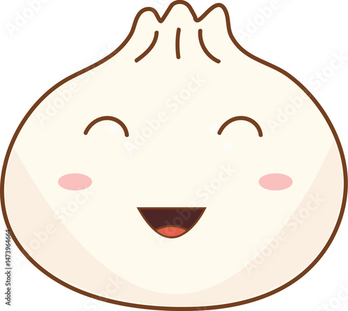 vector illustration of a momo