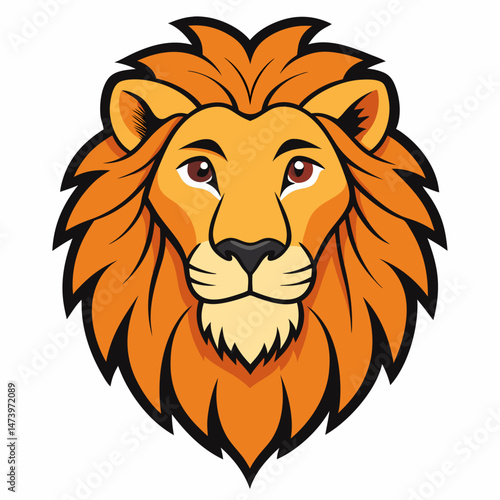 Wallpaper Mural Royal Lion Head Line Art Vector Torontodigital.ca