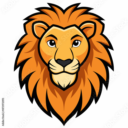 Wallpaper Mural Royal Lion Head Line Art Vector Torontodigital.ca