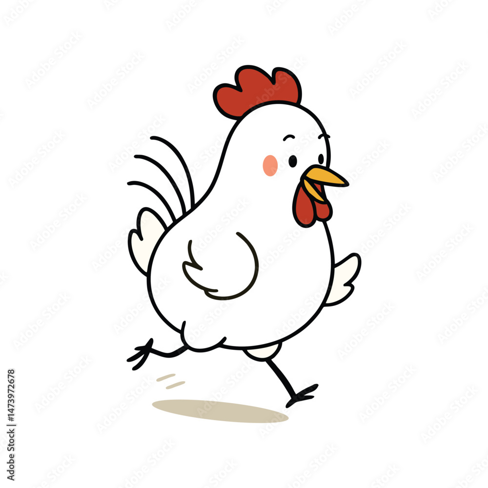 vector illustration of a chicken with chicks feeding vector illustration of a chicken with chicks feeding