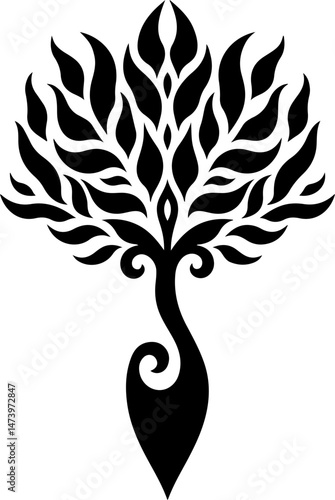 Mandala Flower Pattern Icon – Geometric Floral Spiritual Design