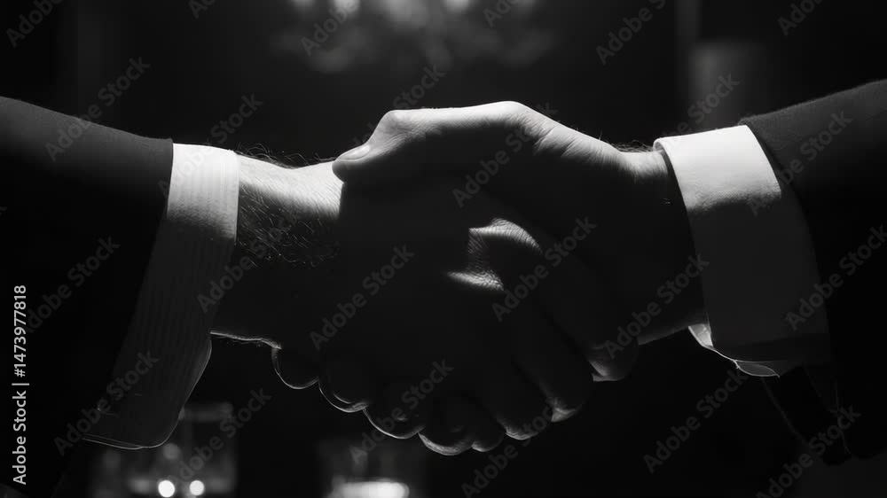 Two people shaking hands, a moment of agreement and partnership