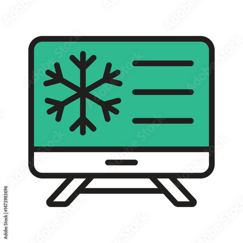 Get this amazing icon of weather forecast in modern design style
