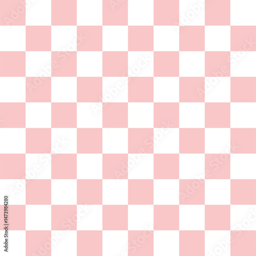 Red and white checkered tablecloth vector