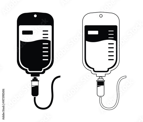 iv drip vector icons, Blood infusion vector icon, Intravenous therapy illustration, Downloadable graphics for medical and healthcare