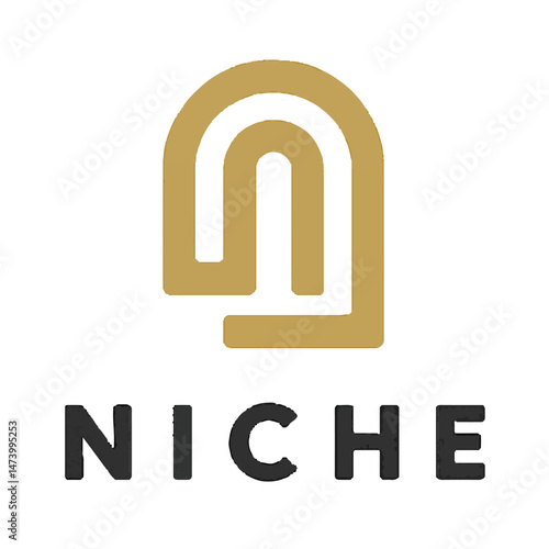 boho niche door bohemian logo vector icon illustration