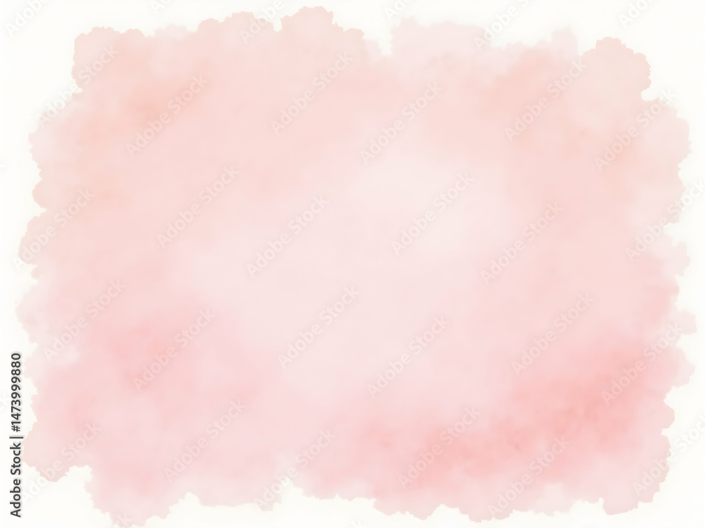 Obraz premium Soft pink watercolor wash with subtle texture, ideal for backgrounds, digital paper or adding a touch of color and elegance to your creative design projects