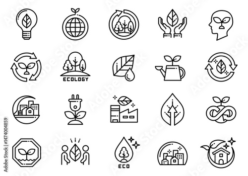 エコロジーアイコン01　Hotel Amenities icons