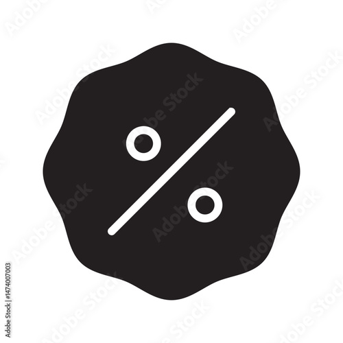 Discount icon, Percentage, finance percent offer tag, Shopping Sale label, Black Friday coupon, promotion commission icons button,