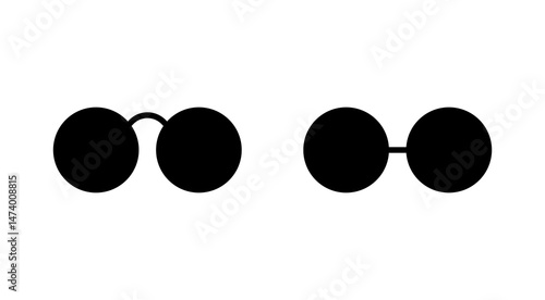 Glasses icon vector. Glasses sign and symbol