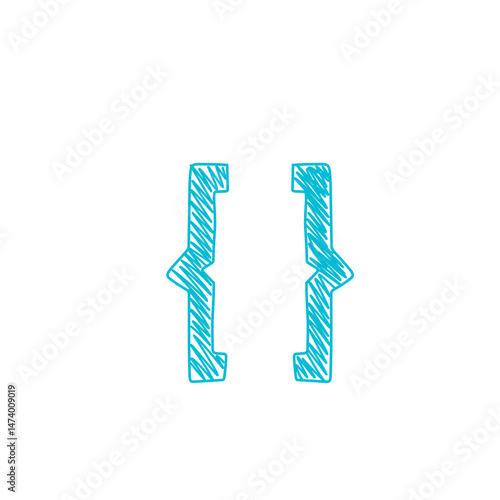 hand drawn bracket elements