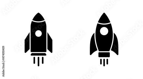 Rocket icon vector. Startup sign and symbol. rocket launcher icon