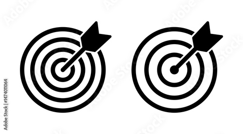 Target icon vector. goal icon vector. target marketing sign and symbol