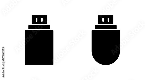 Usb icon vector. Flash disk sign and symbol. flash drive sign.