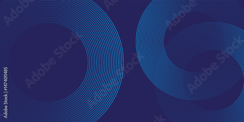 Create a bold look with a centric circle background featuring vector graphics of sound waves. eps10 vector