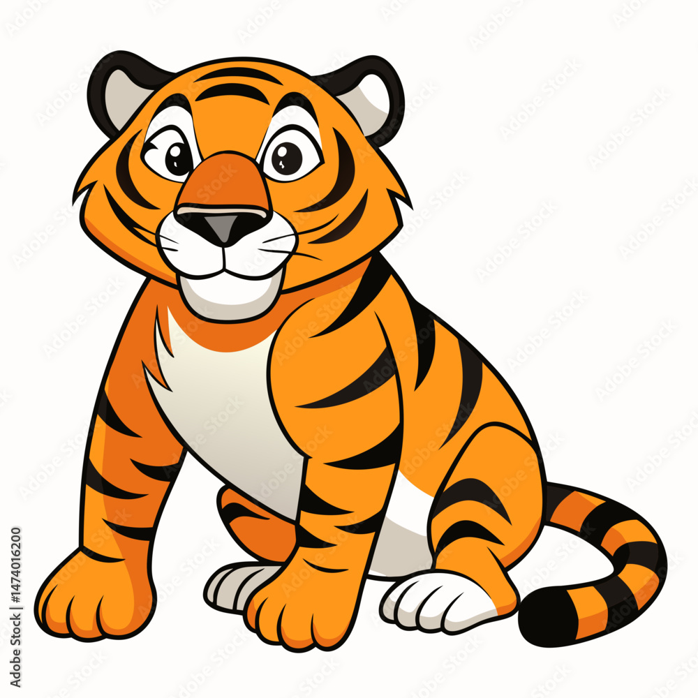 Crouching Tiger Abstract Vector Art Crouching Tiger Abstract Vector Art