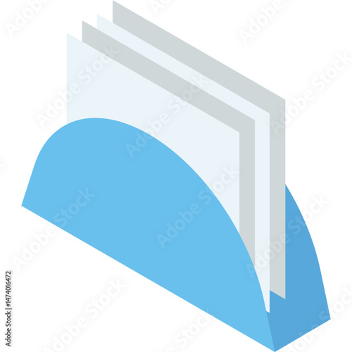 Table napkin holder vector icon. Paper box for dinner, home kitchen or restaurant desk