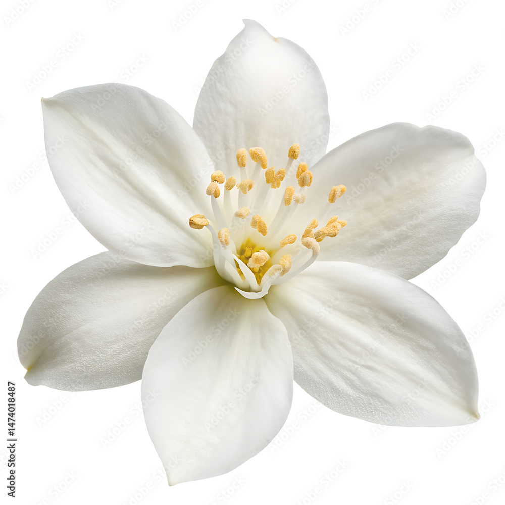 Obraz premium Jasmine flower isolated on white background