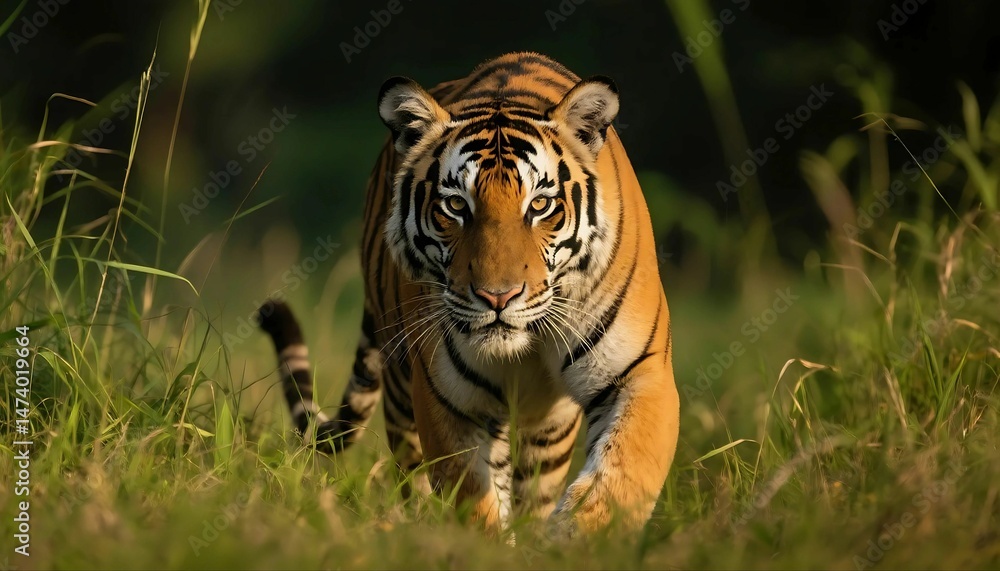 Fototapeta premium Realistic Wildlife Portraits of Endangered Animals in Natural Habitats