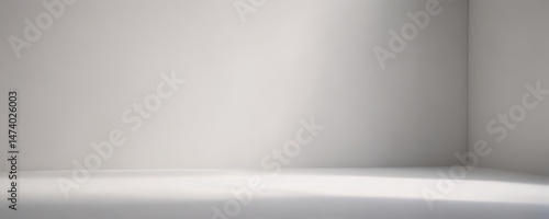 Wallpaper Mural Subtle shadow play on textured white backdrop, ethereal glow , elegant, backdrop Torontodigital.ca