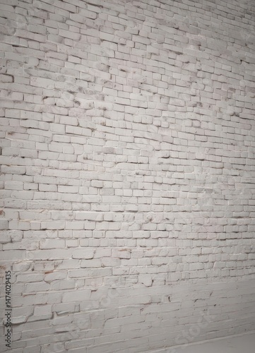 Softly lit white brick wall, clean texture, ample copy space ,  abstract,  clean