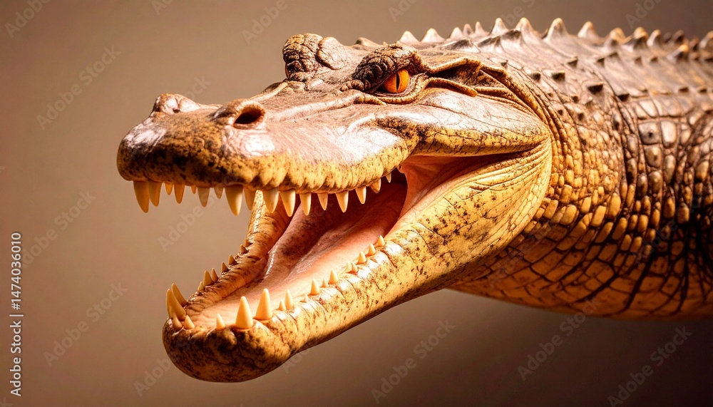 Obraz premium 水中に生息するワニ