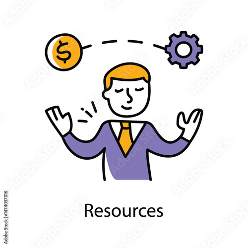 Resources Vector filled Outline Style Icon. Eps 10 File 