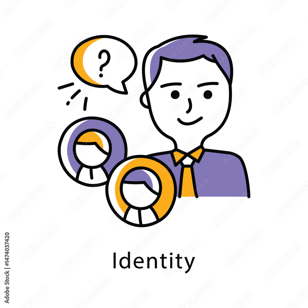 Identity Vector filled Outline Style Icon. Eps 10 File Identity Vector filled Outline Style Icon. Eps 10 File