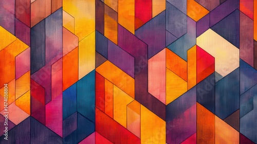 Abstract geometric pattern with vibrant colors (32)