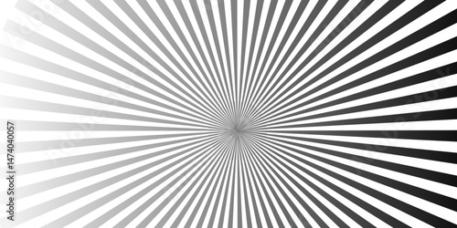 Abstract background with sunburst pattern gray and white gradient vector ray design. Abstract backgrounds fairground patterns gray Twirl Sunburst Pattern Abstract Background. Ray.	