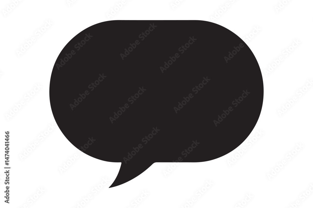 Minimal Flat Message Symbol – Silhouette for Apps Minimal Flat Message Symbol – Silhouette for Apps