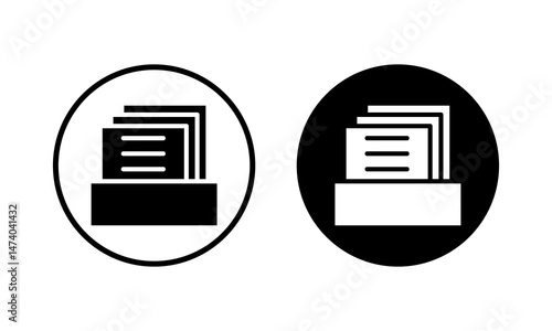 Archive folders icon vector illustration. Document vector icon. Archive storage icon.