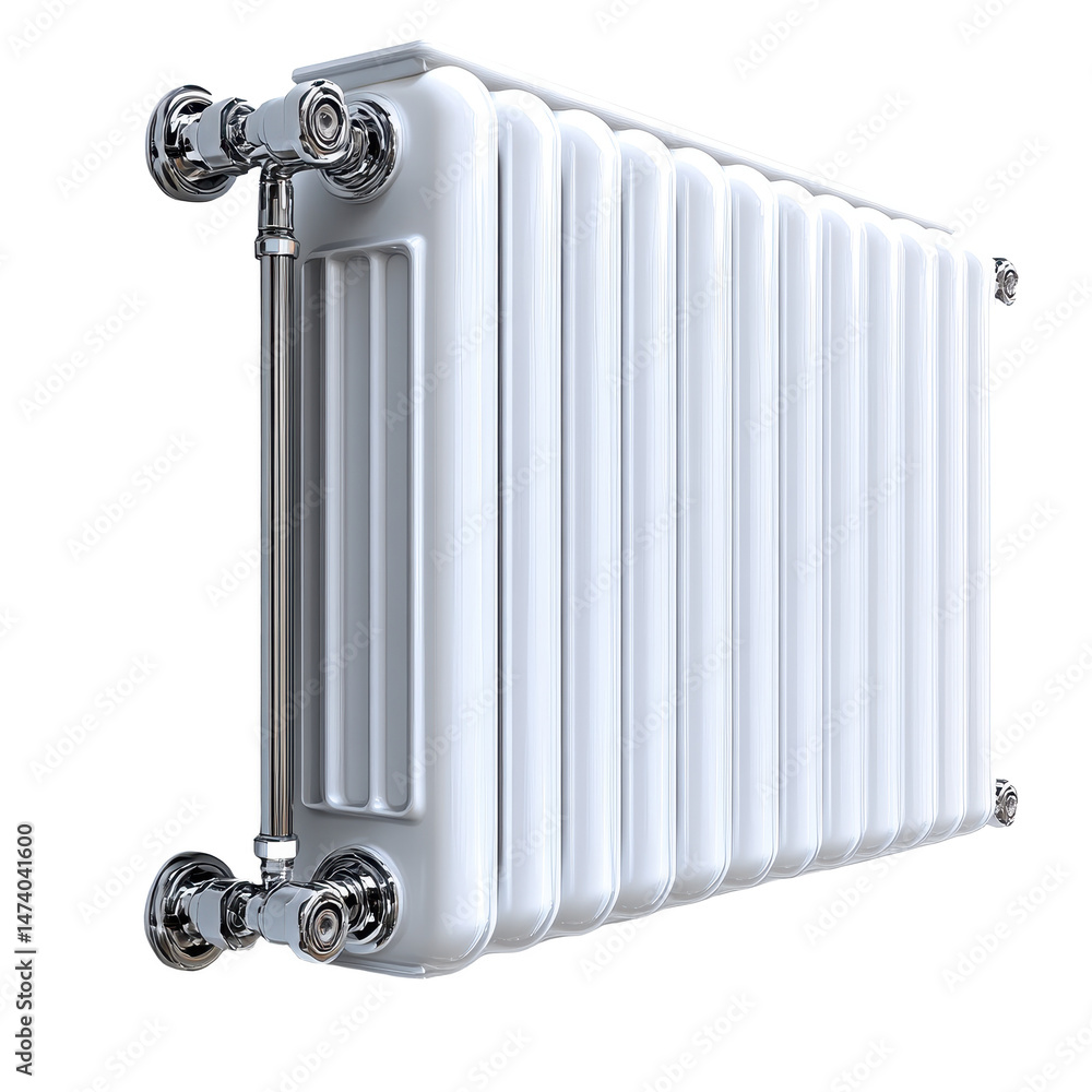 Fototapeta premium Radiators isolated on transparent background.